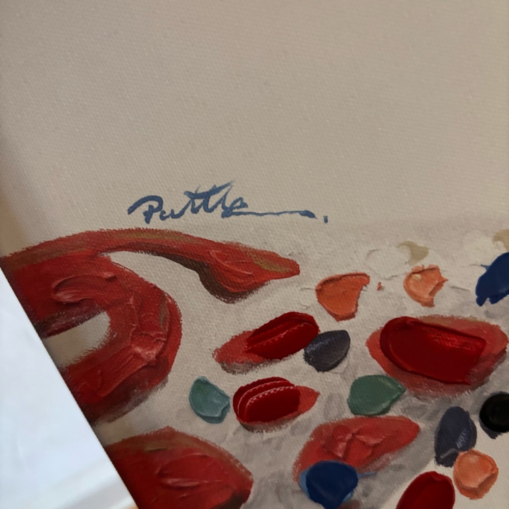 Colorful Giraffe Canvas Art by Purttle - Picture 6 of 9